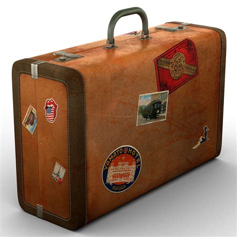 old fashioned suit case.